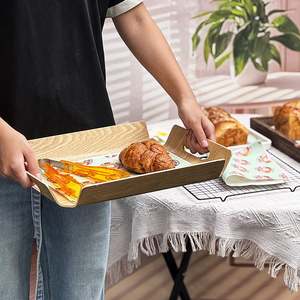 Sous-plat jetable personnalisé en papier, plateau en papier anti-graisse pour la nourriture occidentale, logo personnalisé - Product Image 2