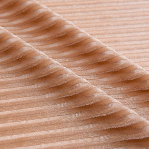 ผ้ายืดผ้ากำมะหยี่เนื้อแข็งเนื้อนิ่มผ้าโพลีเอสเตอร์สำหรับเสื้อผ้า - Product Image 2