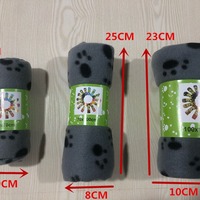 100 Pièces Livraison Gratuite En Stock Transfrontalier Pour Vente Chaude Yiran 12 Modèles Couverture Polaire Empreinte de Patte d'Animal Tapis pour Chat et Chien Vente en Gros