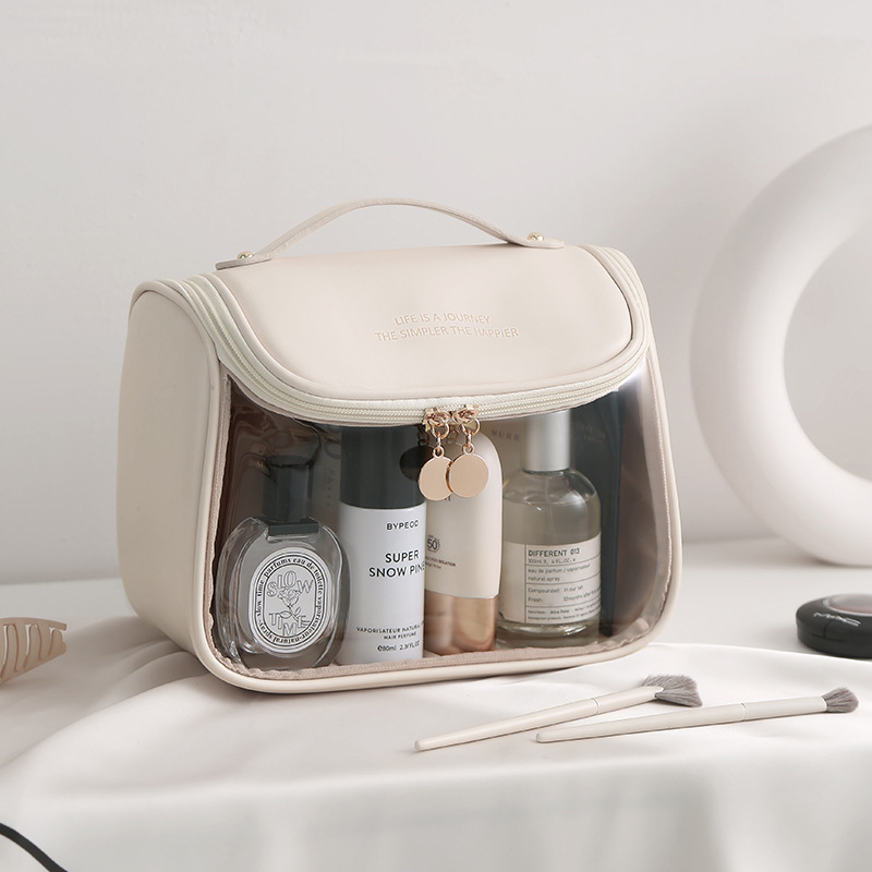 Transparent Female Bath Storage Bag with