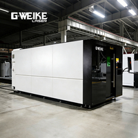 Machine de découpe laser fibre CNC numérique 3 axes fermée 1kW-8kW avec contrôle Cypcut, fonction automatique IA, pour aluminium, Yaskawa
