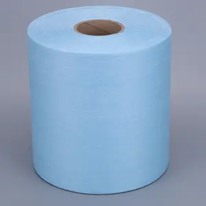 商店毛巾600床单卷工业清洁抹布重型蓝色超级市场30 * 50厘米工业清洁抹布