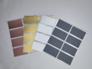 Tùy chỉnh hình chữ nhật vàng và bạc Bột Cạo thẻ cạo nhãn dán cạo nhãn dán đầu nhãn dán - Product Image 3