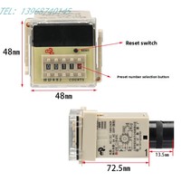 Compteur électronique authentique Baile DH48J/HD48J/HD48J avec mémoire préréglée 220V/24V/36V pour travaux d'installation