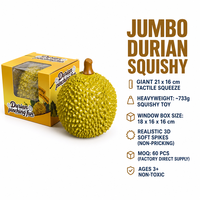 Jouet Squishy Géant Durian Southpeak, Jouets Sensoriels Anti-Stress en TPR Souple, Squishy à Remontée Lente avec Picots Doux, Vente en Gros OEM
