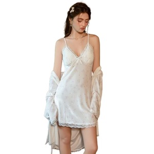 Camisón Sexy con Espalda Descubierta y Escote Profundo en V, con Relleno en el Pecho, Estampado de Dibujos <span class=keywords><strong>Animados</strong></span>, para Mujer - Product Image 4