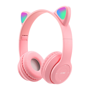 Casque audio MZ-47 en promotion, écouteurs sans fil BT 5.3, les <span class=keywords><strong>meilleurs</strong></span> casques pour filles avec oreilles de chat pour jeux <span class=keywords><strong>mobiles</strong></span> - Product Image 2