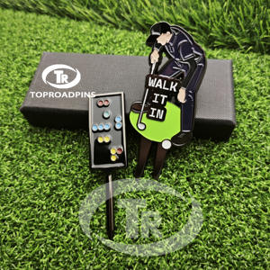 Vente chaude Usine Personnalisé Meilleure Qualité En Relief Charmes <span class=keywords><strong>Golf</strong></span> Métal Divot Outil - Product Image 5