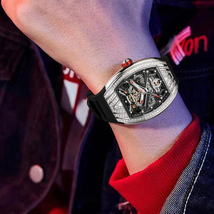 VLOVE Leisure Speed Pioneer Series <span class=keywords><strong>Montre</strong></span> mécanique automatique Ceinture en caoutchouc Montres de sport lumineuses pour hommes - Product Image 6