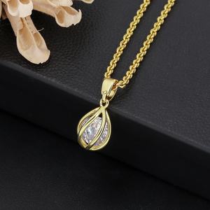 Collier DIY plaqué or 18 carats JXX avec pendentif en zircon coloré pour femmes et enfants, fabriqué en laiton - Product Image 3