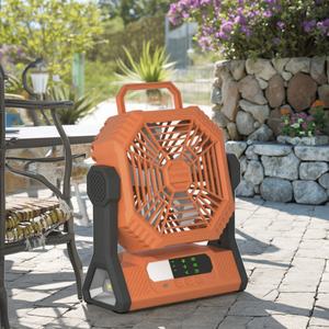 Ventilador de Camping con Luz LED de 10000mAh, USB de Alta Velocidad, Motor sin Escobillas, Ligero, 3 Velocidades, Personalizable, Precio de Fábrica - Product Image 2