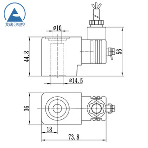 Bobine de solénoïde antidéflagrante à filetage interne, type traversant, norme nationale, fabricant de Ningbo - Product Image 4