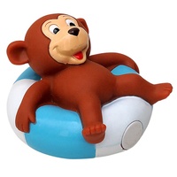 Jouets promotionnels divers : Ensemble de jouets de bain flottants pour enfants, comprenant des bouées et des animaux en caoutchouc (singe), et des jouets de salle de bain magnétiques