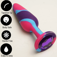 Jouets anaux en silicone ornés de pierres, stimulateurs sensoriels pour hommes et femmes, jouets sexuels anaux