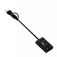 NYT RO-245 7.1 Channel Adaptor Kartu Suara Eksternal USB Type-C 2in1 Mixer Audio Multisound Virtual untuk PC Gaming