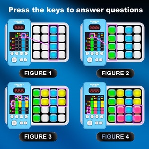 Console de <span class=keywords><strong>jeu</strong></span> électronique personnalisée pour enfants : Puzzle matriciel éducatif, entraînement logique, défi de mémoire, <span class=keywords><strong>jeu</strong></span> interactif lumineux pour stimuler le cerveau - Product Image 4