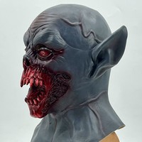 Nouveau style Masque d'horreur Halloween Predator en latex, masque intégral effrayant, accessoire de cosplay amusant pour costumes d'Halloween, Alien, direct usine