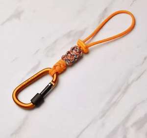 ตะขอเกี่ยวขวดน้ำ คาราบิเนอร์ เชือกน้ำแร่ ตะขอเกี่ยวขวดน้ำสำหรับกระเป๋าเป้กลางแจ้ง พาราคอร์ด อุปกรณ์เดินป่าทอมือ - Product Image 4