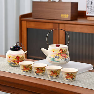 <b>Tea</b> <b>Set</b> Complete Ceramic Kung Fu Gift Box Exquisite Business Gift Chinese New Year - Product Image 4