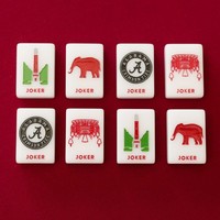 Nouvelles Tuiles de Mahjong Élégantes à Base Blanche, Motif Floral Simple et Traditionnel en Bambou, Jeu de Table pour Amis, Loisirs et Divertissement