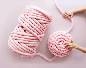 Fil en tube fantaisie épais en <span class=keywords><strong>coton</strong></span> mélangé, teint, écologique, <span class=keywords><strong>pour</strong></span> le tricot et le tissage à la main, avec rembourrage en polyester super géant sans couture - Product Image 3