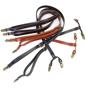 <span class=keywords><strong>Tirantes</strong></span> <span class=keywords><strong>de</strong></span> cuero divididos informales <span class=keywords><strong>de</strong></span> 1,7 cm para <span class=keywords><strong>hombre</strong></span> con 4 clips, soporte personalizable para adaptarse a pantalones vaqueros, general para estancia <span class=keywords><strong>de</strong></span> camisa - Product Image 2