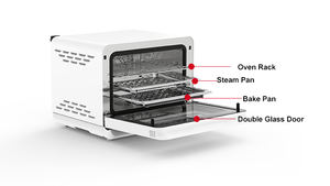 Премиум 20-литровая воздушная фритюрница Паровая Печь все в одном многофункциональная цифровая сенсорная Паровая воздушная фритюрница - Product Image 5