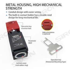 SiRON Công Tắc Chốt Khóa Cửa An Toàn Và Giới Hạn Chống Nước Bán Chạy Dòng K090-9-L Công Tắc Giới Hạn An Toàn Khóa Liên Động Dọc - Product Image 5