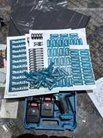Ensemble d'outils de tournevis électrique DIY OEM de haute qualité, perceuse sans fil à vitesse variable avec couple de 50 Nm et batterie 2,0 Ah