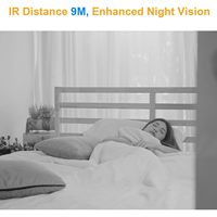 Caméra intérieure câblée Antela 1080P avec capteur CMOS 2MP, audio bidirectionnel, Wi-Fi, pour la sécurité domestique et la surveillance des animaux de compagnie