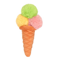 Peluche en coton PP en forme de crème glacée, personnalisable, brodée, avec services OEM et ODM