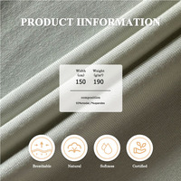 Tissu en Coton Modal Mélangé Élasthanne Écologique Biologique pour Literie et Textile de Maison – Toucher Lisse, Personnalisable, Vente en Gros