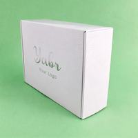 Boîtes rigides en carton ondulé biodégradables avec logo personnalisé pour l'expédition e-commerce, pliables, pour parfums et cils, avec pelliculage mat, récupérables