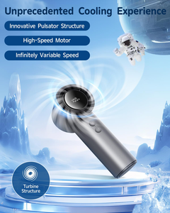 Ventilateur portatif longue durée, autonomie de la batterie de 1 à 3 heures, 5 modes de vitesse, ventilateur portatif rechargeable par USB pour le camping, les activités de plein air et l'été - Product Image 5