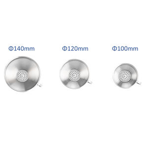 Grande 14 centímetros de aço inoxidável Funil com Septo Filtro e Leak Cone Multifuncional Prático Utensílio De Cozinha - Product Image 2
