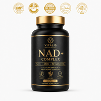 Capsules de NAD+ en vrac 250mg certifiées GMP pour l'énergie cellulaire, la longévité et les antioxydants – Complément OEM pour le soutien de la santé