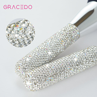 GRACEDO Poudre de diamant unique de haute qualité, étiquette privée, couleur argent, paillettes de luxe, logo personnalisé, baume à lèvres scintillant, gloss à lèvres