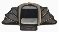 Sac de transport pliable écologique pour animaux de compagnie, en coton Oxford, avec fermeture éclair, coussin en peluche, design tendance, 18L