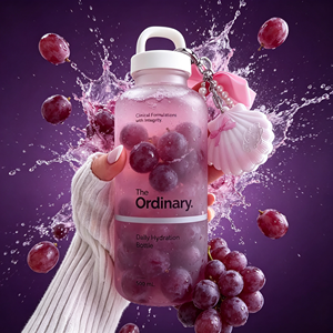 Bouteille d'<span class=keywords><strong>eau</strong></span> en verre givré personnalisée avec logo, 500 ml, avec poignée, design esthétique minimaliste - Product Image 1