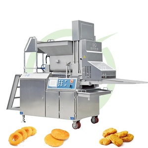 Venta directa automática 2-10 CM hamburguesa redonda Patty pasteles de pescado piezas de pollo máquina formadora de hamburguesas - Product Image 6