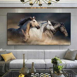 Art <span class=keywords><strong>Poster</strong></span> Classique Animal <span class=keywords><strong>Cheval</strong></span> Toile Peinture Mur Prints Photo - Product Image 3