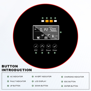 Smaraad 3.6KW โซลาร์เซลล์แบบไฮบริดเฟสเดียว48V 220V คลื่นไซน์บริสุทธิ์ที่มีประสิทธิภาพ99.9% สำหรับระบบพลังงานแสงอาทิตย์3.6KW บ้าน - Product Image 1