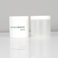 Pot en plastique à large ouverture de 180 g, vide, avec couvercle à vis, réutilisable, pour crème hydratante pour le visage, emballage de beauté