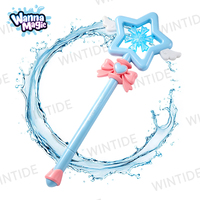 Pistolet à eau magique féerique à pompe, mignon, avec ailes d'étoile et flocon de neige, jouet de tir à l'eau pour princesse, unisexe, pour piscine d'été