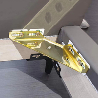 Connecteur triangulaire fixe en métal robuste antirouille de 3 mm d'épaisseur, support de fixation de lit, équerre d'angle