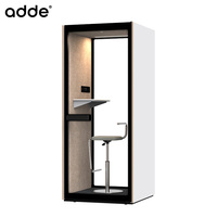 Nouvelle Arrivée : Cabine de Travail Modulaire Moderne en Bois Insonorisée pour 1 Personne - Cabine Acoustique de Bureau en Bois