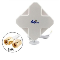 Antenne SIGNALWELL 4G LTE à gain élevé 35dBi, double câble SMA TS9 CRC9, connecteur MIMO, pour routeur/modem 3G 4G, câble de 2 m