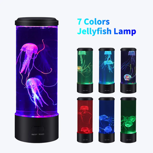 Custom Fantasie Tafellamp 7 Kleur Veranderende Elektrische Ronde Nacht Licht Gelei Vis <span class=keywords><strong>Aquarium</strong></span> Lava Lamp Kwal Lamp - Product Image 2