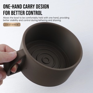 Vente en gros Nouveau design Outil professionnel <span class=keywords><strong>de</strong></span> salon en plastique durable Bol à savon à raser réutilisable Bol à mousse à raser pour usage domestique - Product Image 4
