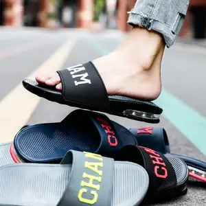Hausschuhe für Männer Benutzer definiertes Logo mit Rutsche Großhandel Benutzer definierte Sandalen Benutzer definierte Druck rutschen Hausschuhe Folien Schuhe